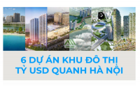 Chi tiết 6 khu đô thị tỷ USD quanh Hà Nội
