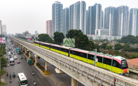 Tàu metro Nhổn - ga Hà Nội chạy thử vận tốc 80 km/giờ